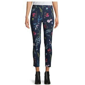 Time and Tru Women's Millennium Skinny Pants,  Navy Floral